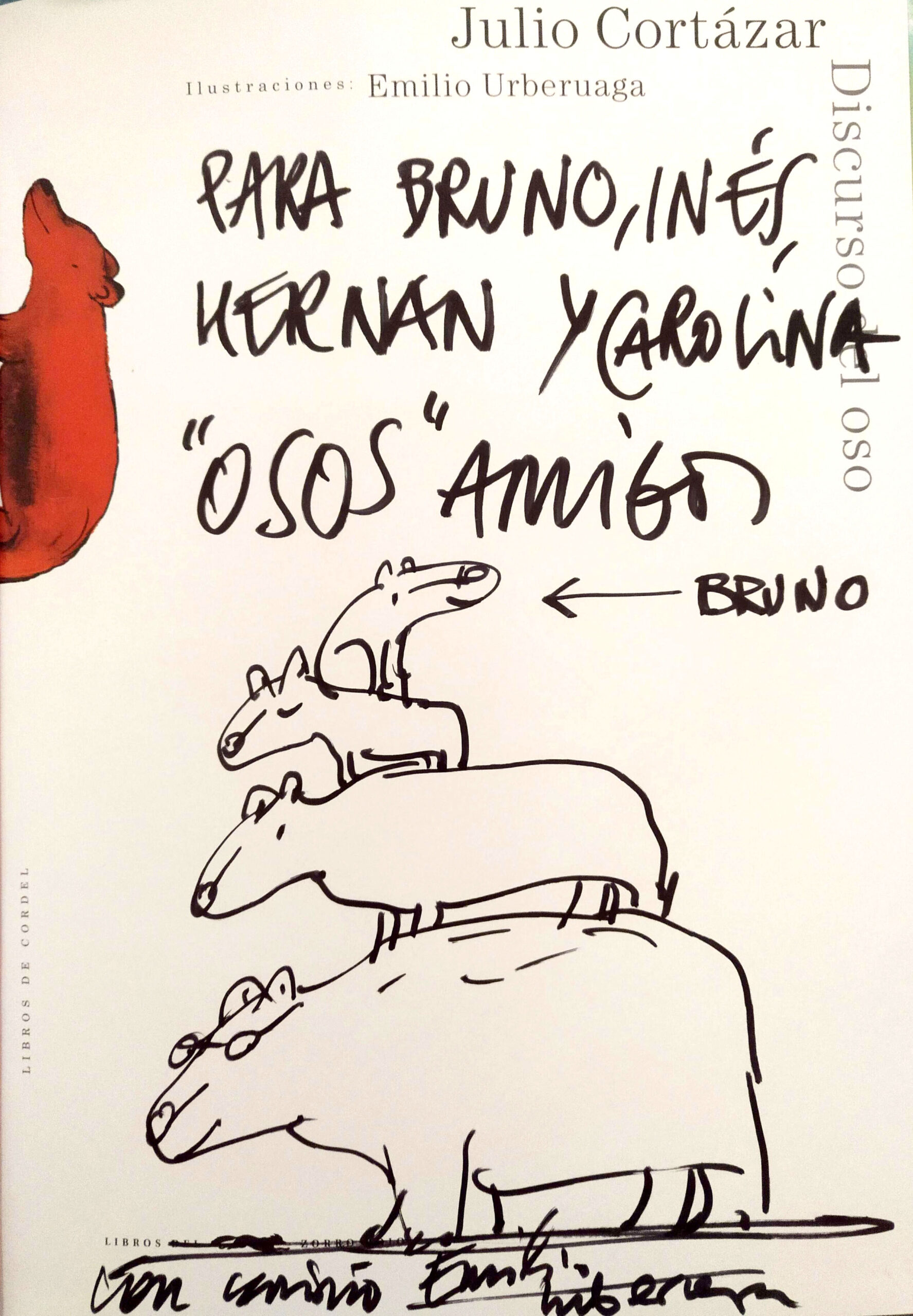 Dedicatoria Emilio Urberuaga